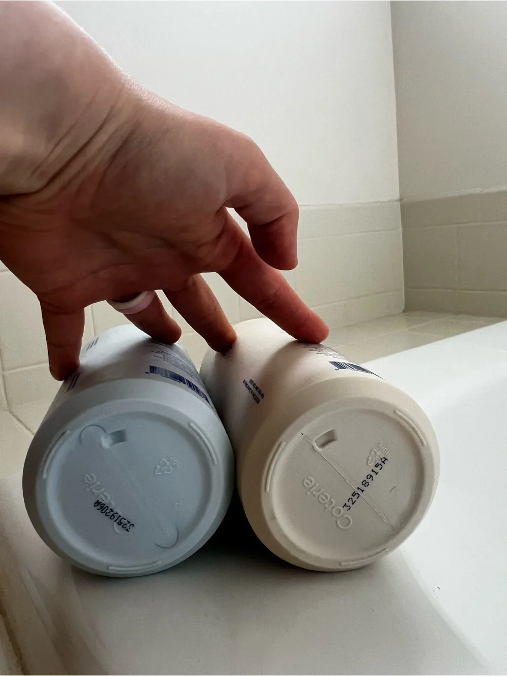 Coterie Soft Cream & First Wash Duo in Beige and Light Blue